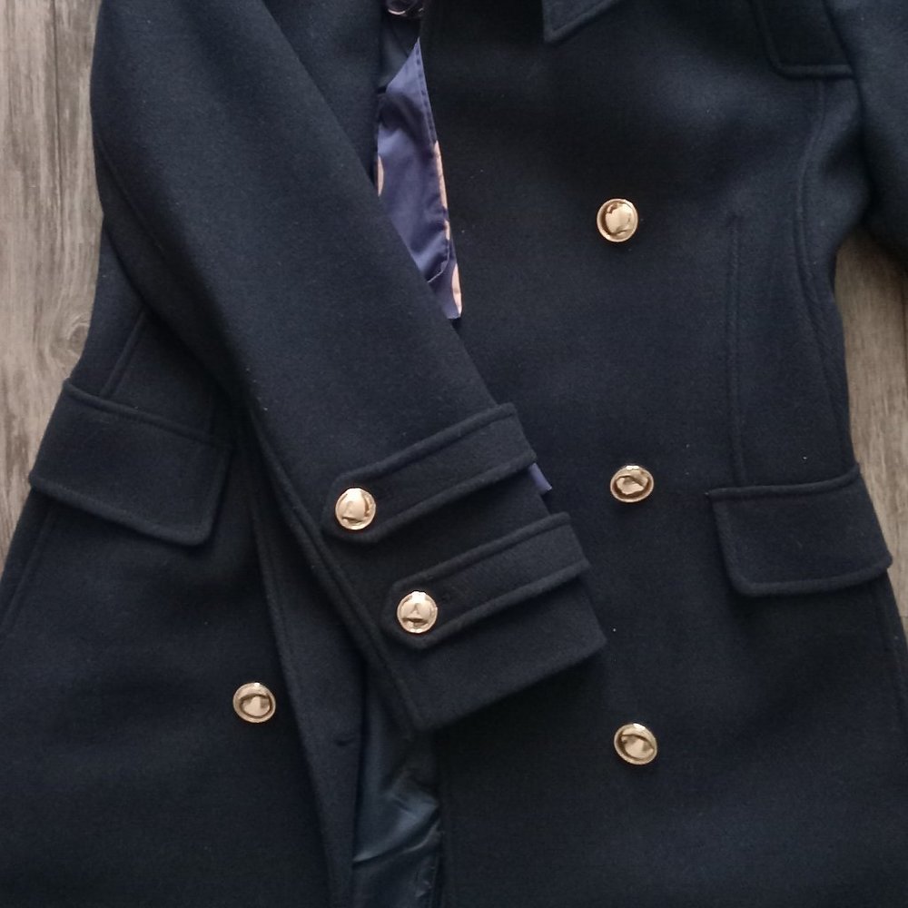 NWT VINCE CAMUTO WOOL BLEND DOUBLE BREASTED TRENCH COAT - Picture 3 of 9